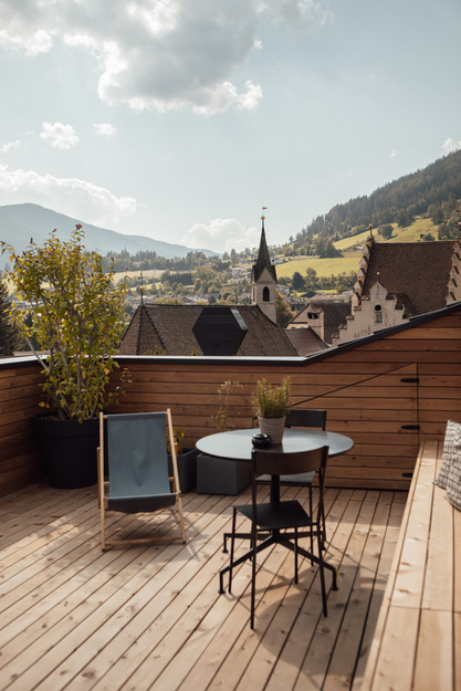 Terrace at Haus am Turm, Vipiteno - South Tyrol, Italy